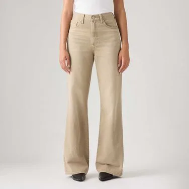Calça Jeans Levi's® Ribcage Wide Leg Bege