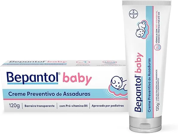 Bepantol Baby Pomada Assadura Bebe, Creme Preventivo de Assaduras, Hipoalergênica, 120g