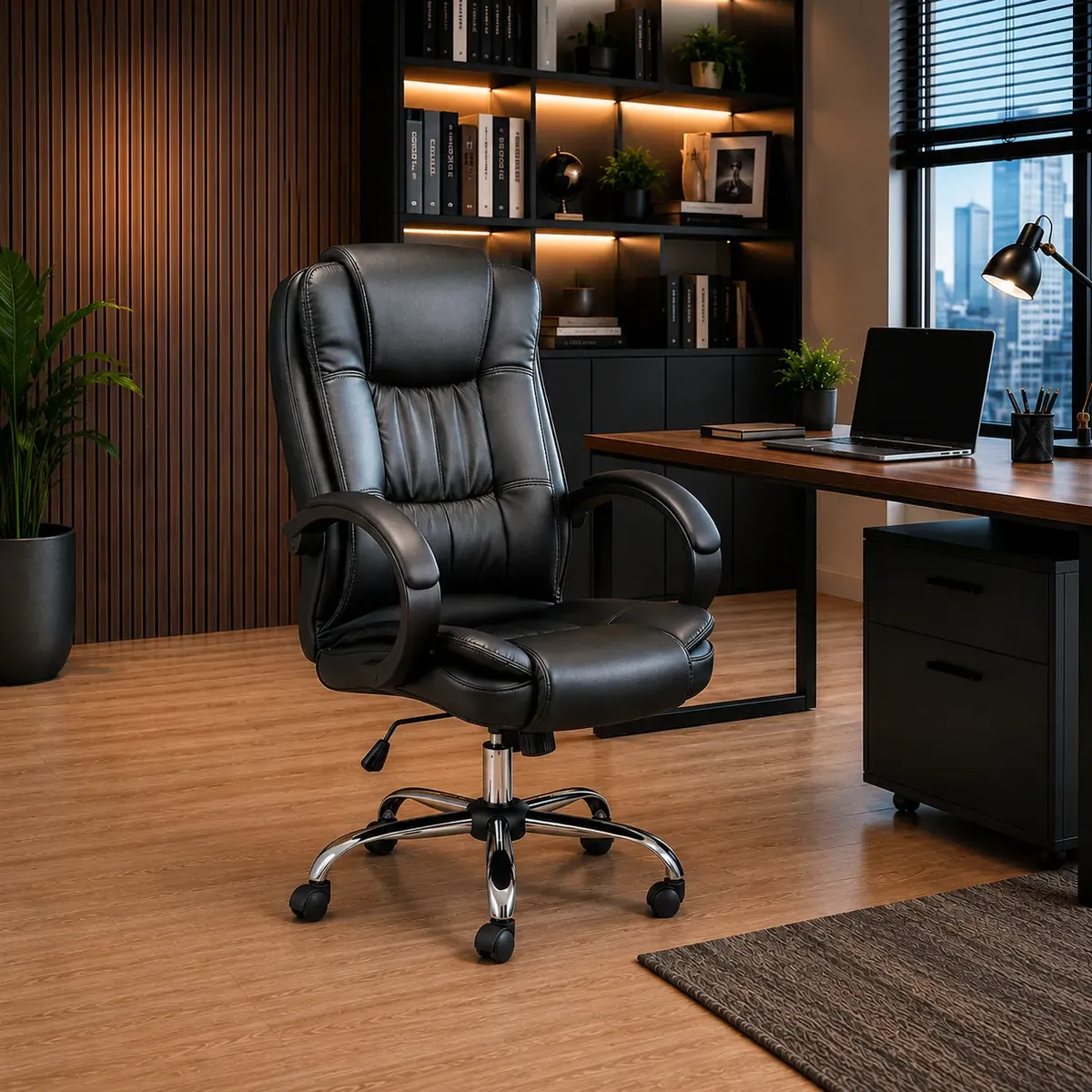 Cadeira Presidente Ergonômica Executiva Reclinável Office