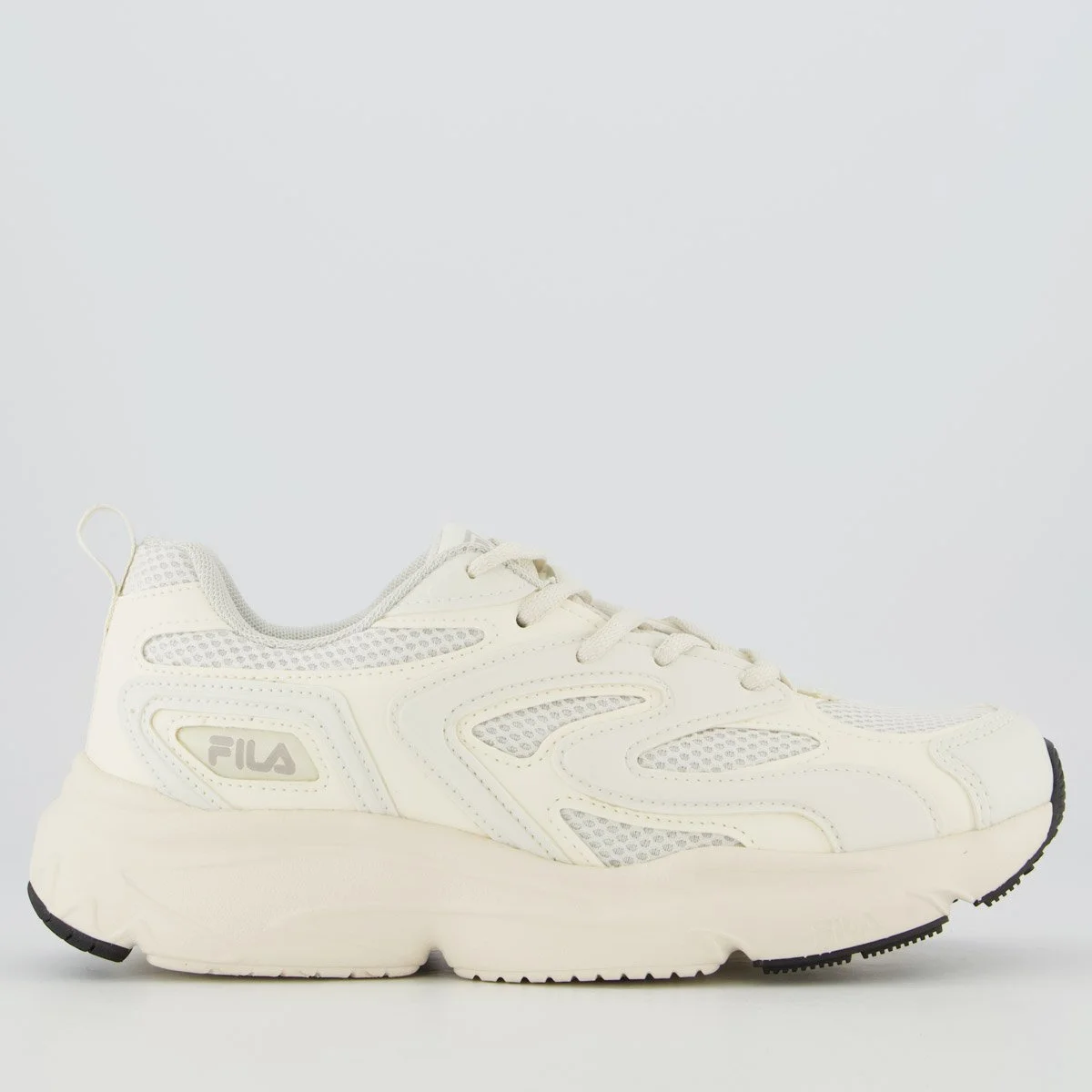 Tenis Fila Buzzard Bold Feminino Branco e Bege