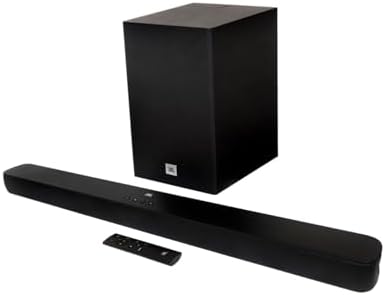 JBL, Soundbar, Bluetooth, Cinema SB180, 2.1 Canais, Subwoofer de 6,5" Sem Fio - Preta