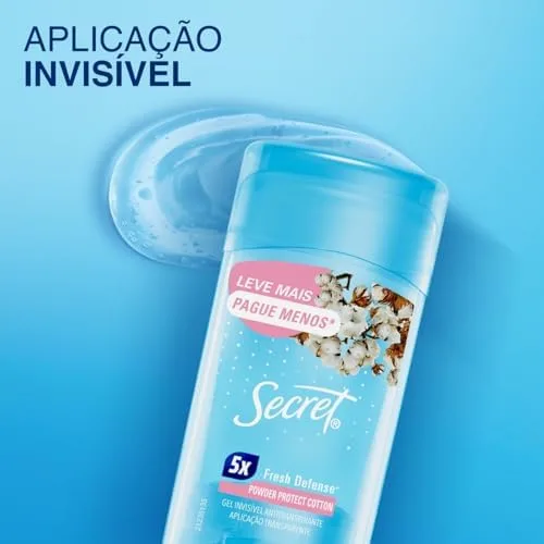Secret Desodorante Antitranspirante em Gel Powder Protect Cotton 73g