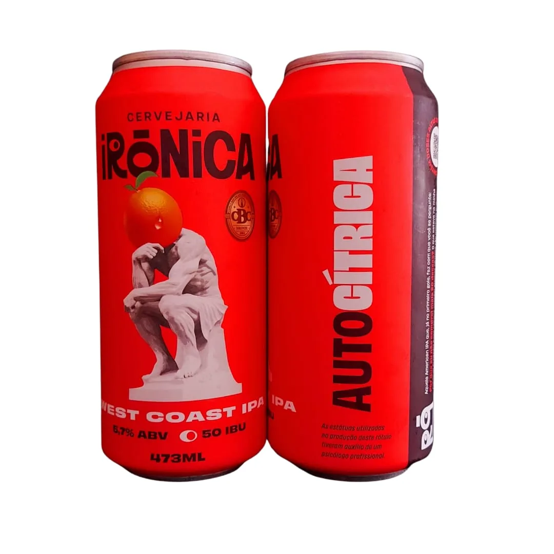 Cerveja Irônica Autocítrica West Coast IPA 473 ml