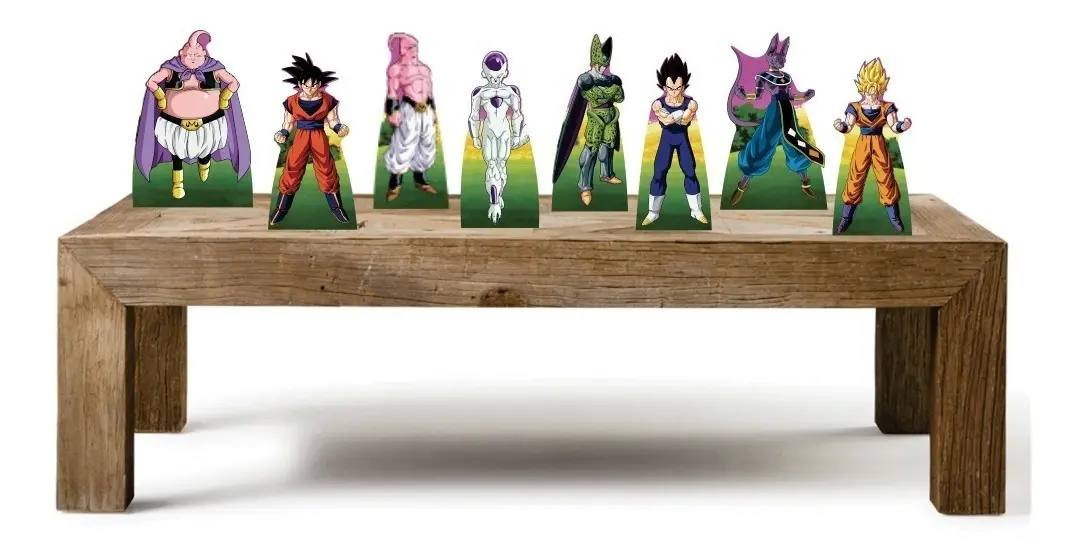 Kit 8 Decoração Festa Infantil Dragon Ball