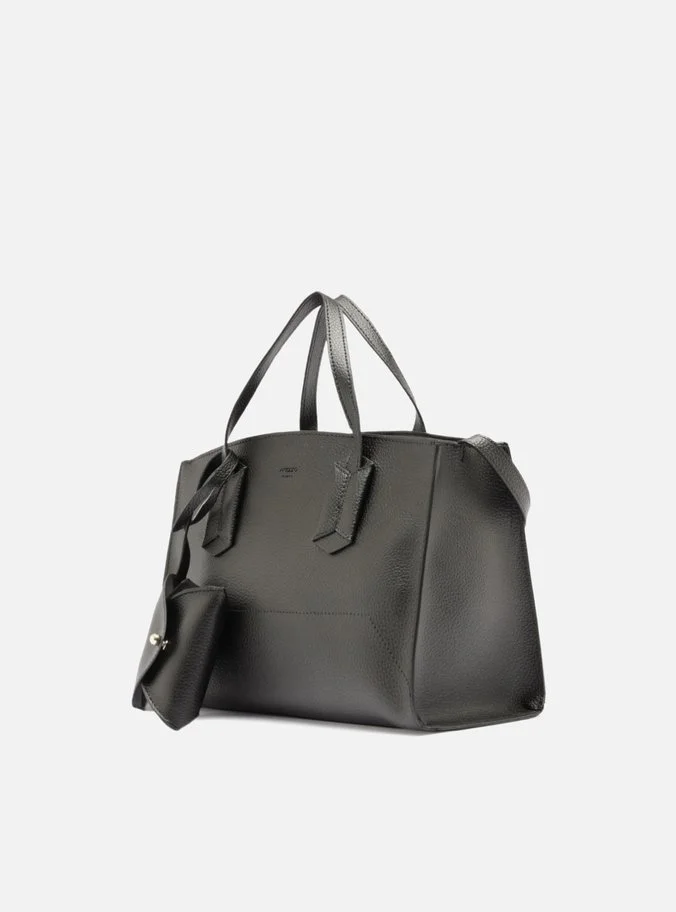 Bolsa Tote Preta Média Bag Charm