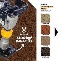 Compactador de Solo CS55 STARK ST120K a Gasolina 3,6 HP 4T CSM-71000792