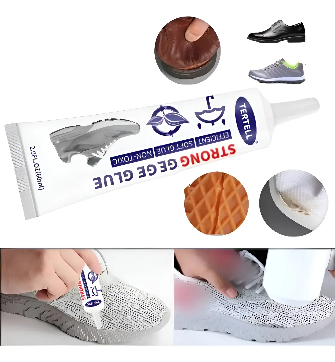 Adesivo Reparo Reparador Calçados Forte Para Tênis E Couro