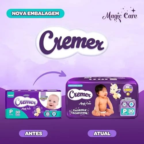 Fralda Cremer Jumbo P 30 Unidades