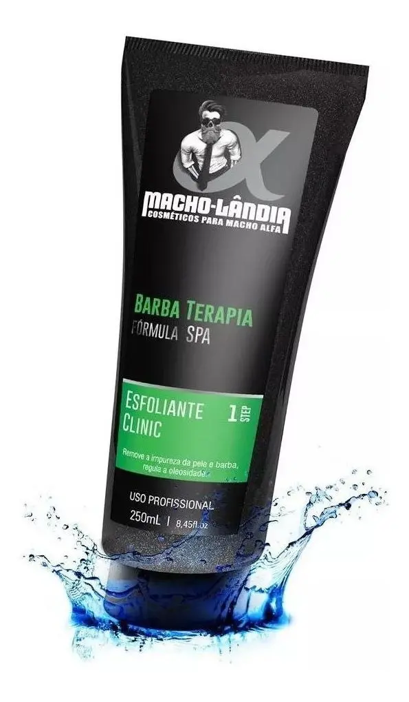 Esfoliante Clinic Limpeza De Rosto E Barba - Macho-lândia
