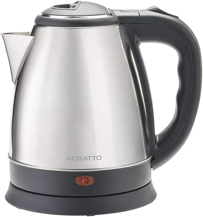 Agratto 784 - Chaleira Eletrica Inox, 220v, 1,8 Litro, Preto/inox
