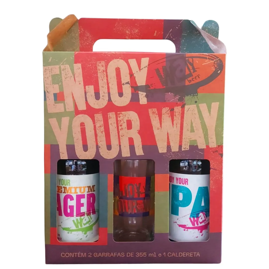 Kit Way Beer com 01 Premium Lager 355 ml + 01 IPA 355 ml
