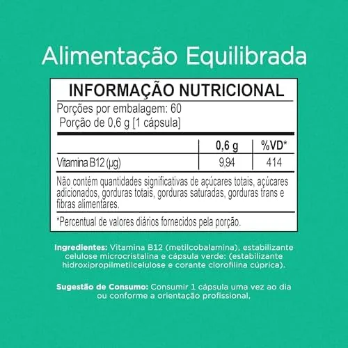 Nutrify - Vitamina B12-60 cápsulas