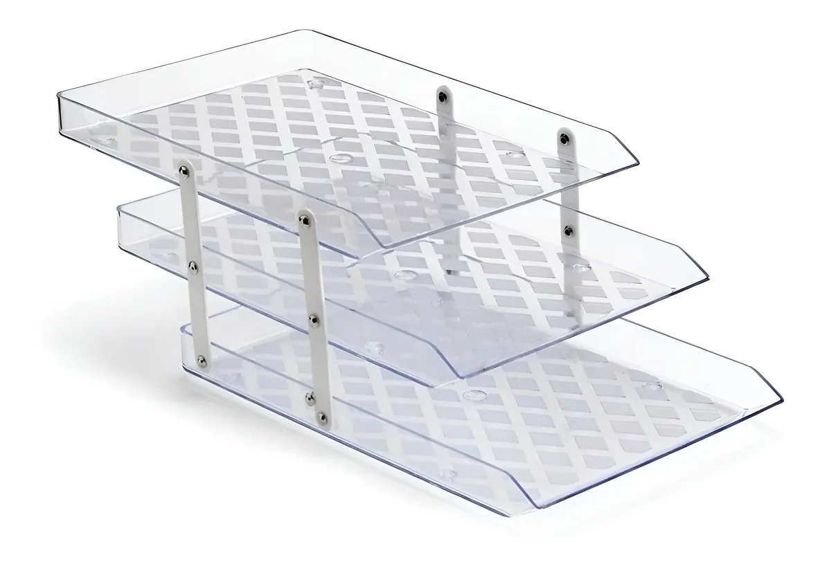 Caixa Correspondência Organizador Tripla Móvel Cristal
