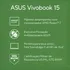 Notebook ASUS Vivobook 15 M1502YA AMD Ryzen 7 5825U 16GB Ram 512GB SSD Linux KeepOS 15,6" FHD Cool Silver - NJ612