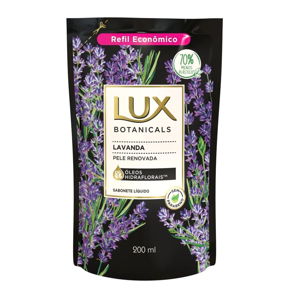 Sabonete Líquido Lux Botanicals Lavanda Refil 200ml