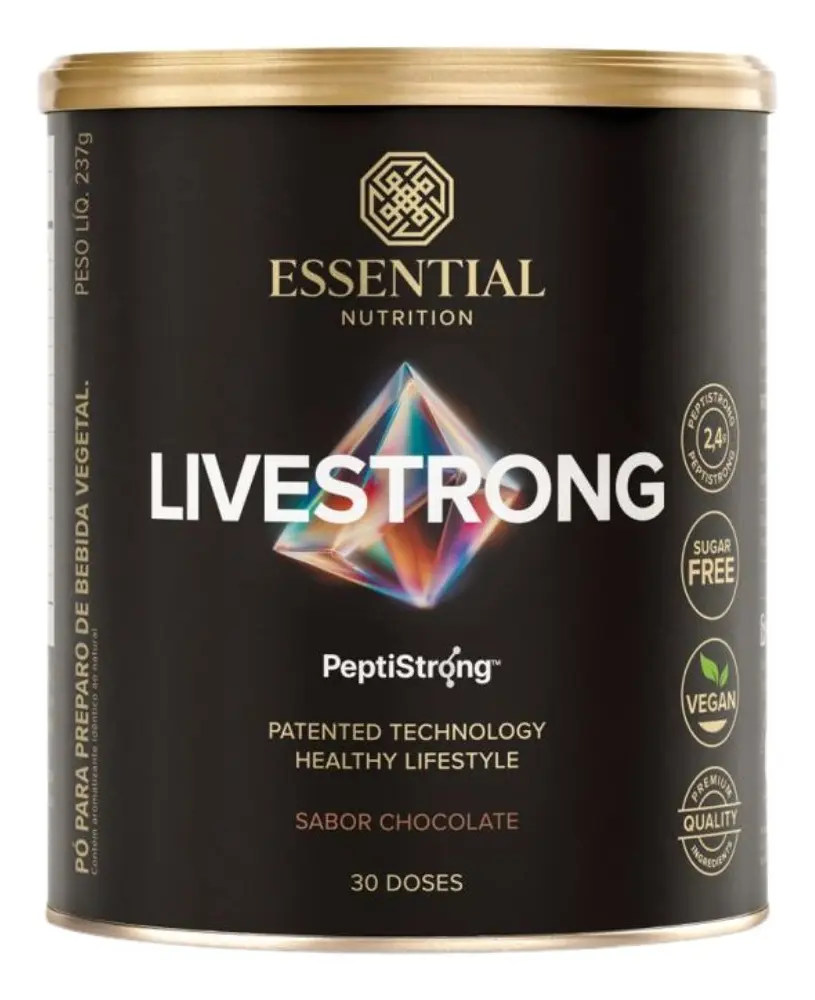Livestrong Peptistrong 237g Chocolate - Essential Nutrition