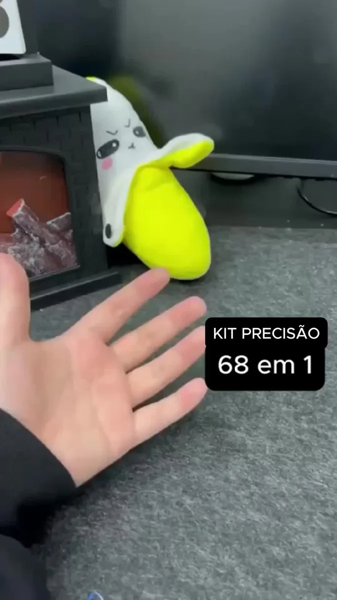 Kit Chave De Precisão Eletrica Fenda Parafusadeira 68 Em 1