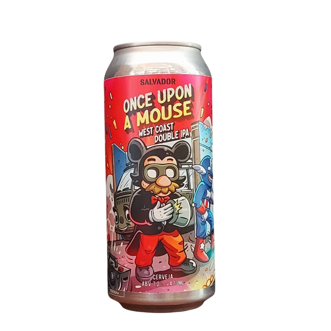 Cerveja Salvador Once Upon A Mouse West Coast Double IPA 473 ml