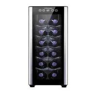 Adega 12 garrafas Uma Porta Acabamento em Aluminio ACB12 Bivolt Preta - Electrolux