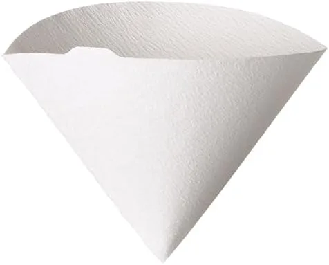 Filtro de Papel para Coador de Café V60, Tamanho 02, Pacote com 100 Hario 0 Branco(Pacote pode variar)