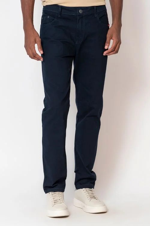 Calça Sarja Slim Masculina Polo Wear Azul Escuro
