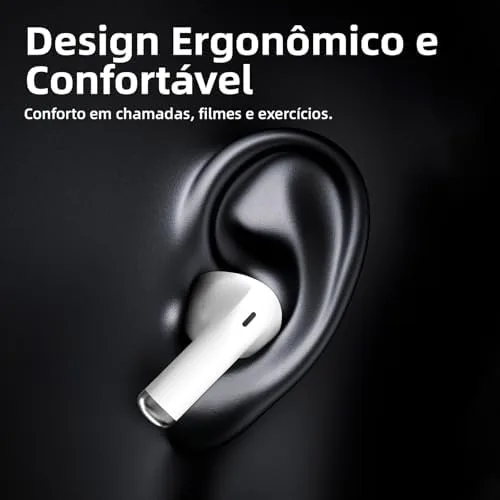 Fone de Ouvido Bluetooth 5.3, Graves Potentes, Drivers de 13mm, 14H de Reprodução, Resistência à Água, Fone sem fio tws (roxo)