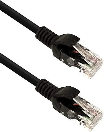 Cabo de Rede Pluscable Cat.6 5M Preto Patch Cord - Pc-Eth6U50Bk