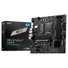 Placa Mãe MSI PRO B760M-P DDR4, Chipset B760, Intel LGA 1700, mATX, DDR4