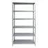 Estante De Aço DMECOM Ferro Metal Armário Industrial Reforçado Organizadora 6 Bandejas Prateleiras 190x90x27cm Resistente Inox Cozinha Almoxarifado Escritório Livreiro Depósito
