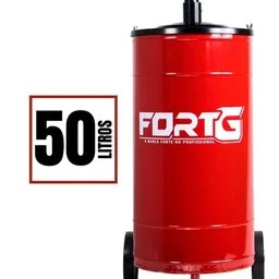 Coletor de Óleo com Carrinho Vermelho 50 Litros FORTG-854728
