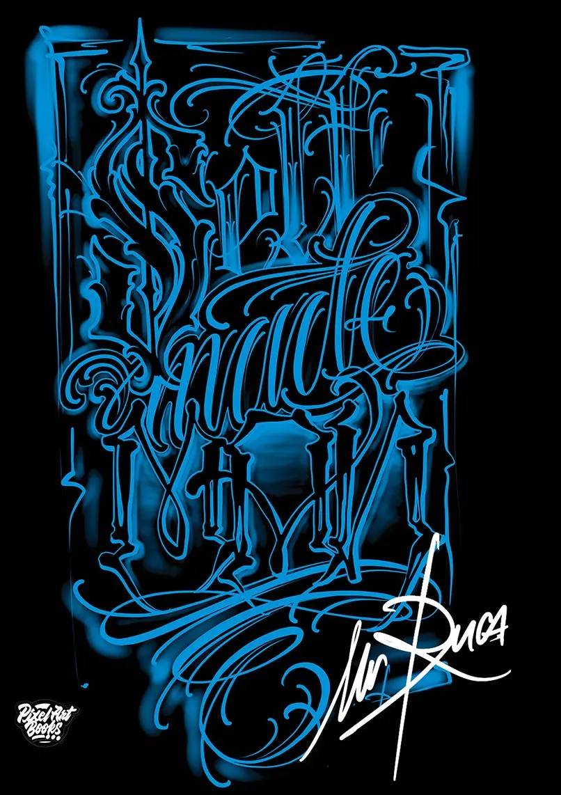 Sketchbook Lettering Tattoo - 4 Livros Pronta Entrega