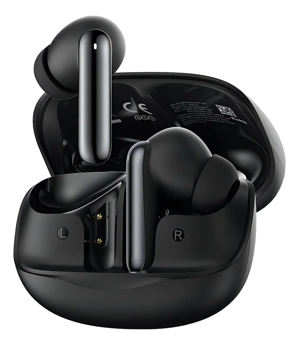 Fone QCY MeloBuds N50 Bluetooth 5.4 ANC Cancelamento de Ruído Multiponto Cor Preto