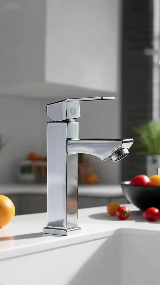 Torneira Bancada De Banheiro Luxo Inox Bica Baixa Lavatório