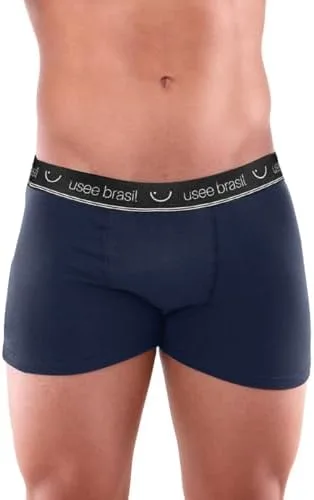 Usee Brasil Kit com 10 Cuecas Boxer Algodão Masculina Adulto – Confortável, Respirável, Tecido Macio, Alta Durabilidade, Modelagem Anatômica, Cós Elástico Reforçado, Ideal para Uso Diário