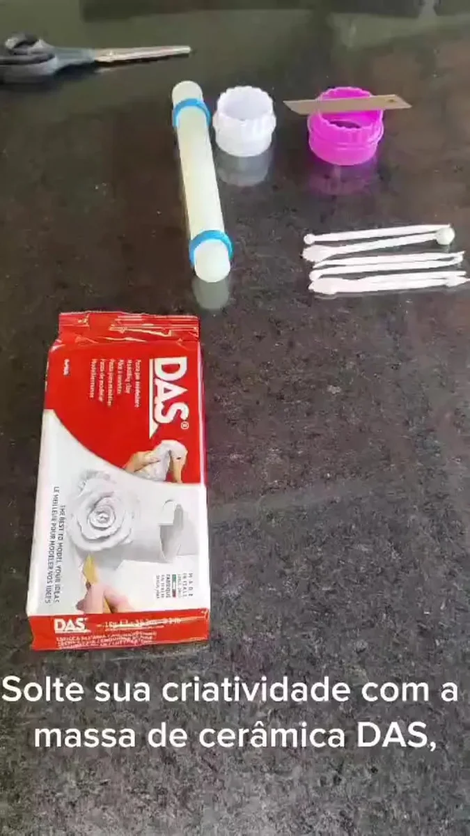 Massa De Modelar Das Branca 1kg - Cerâmica Fria Secagem Ao Ar Para Artesanato Escultura E Biscuit - Massa Modelável Pronta Para Uso