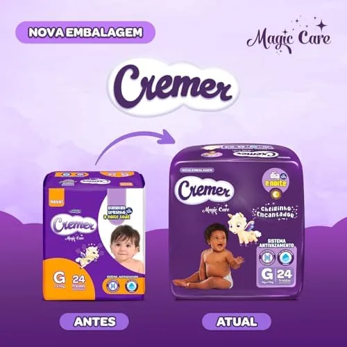 Fralda Cremer Jumbo G 24 Unidades