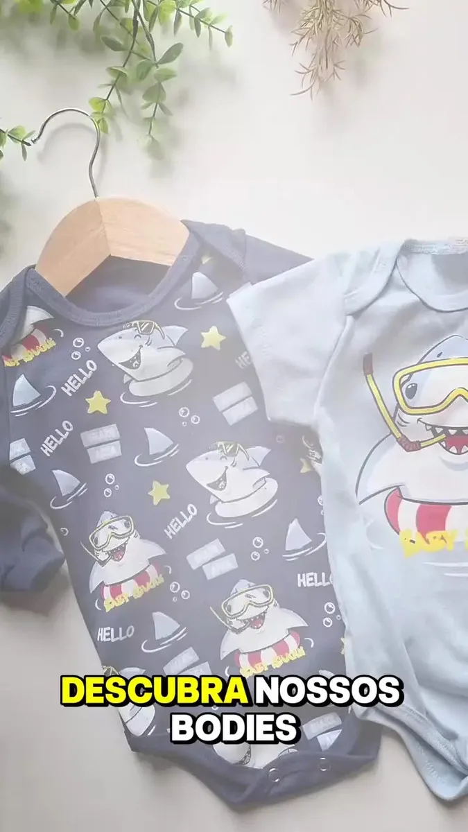 Kit 9 Peças Body Bebê Menino Algodão Inverno Manga Longa