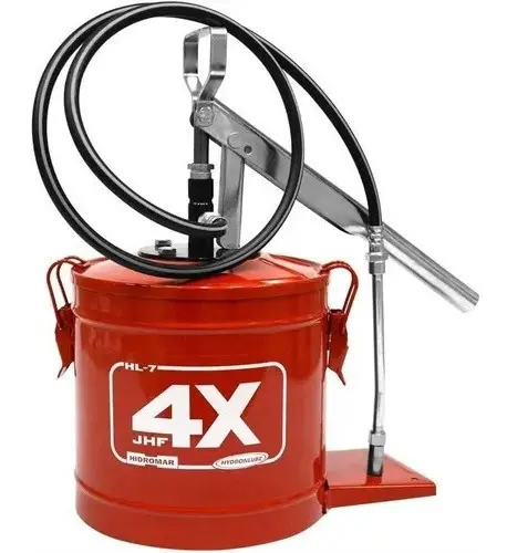 Engraxadeira Manual Hidromar 7kg Com Compactador Alta Pressão 5000 PSI