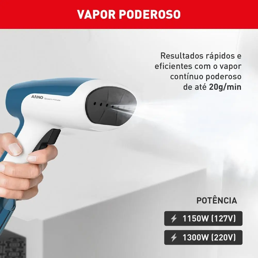 Vaporizador De Roupas Arno Steam Minute Azul Hs61