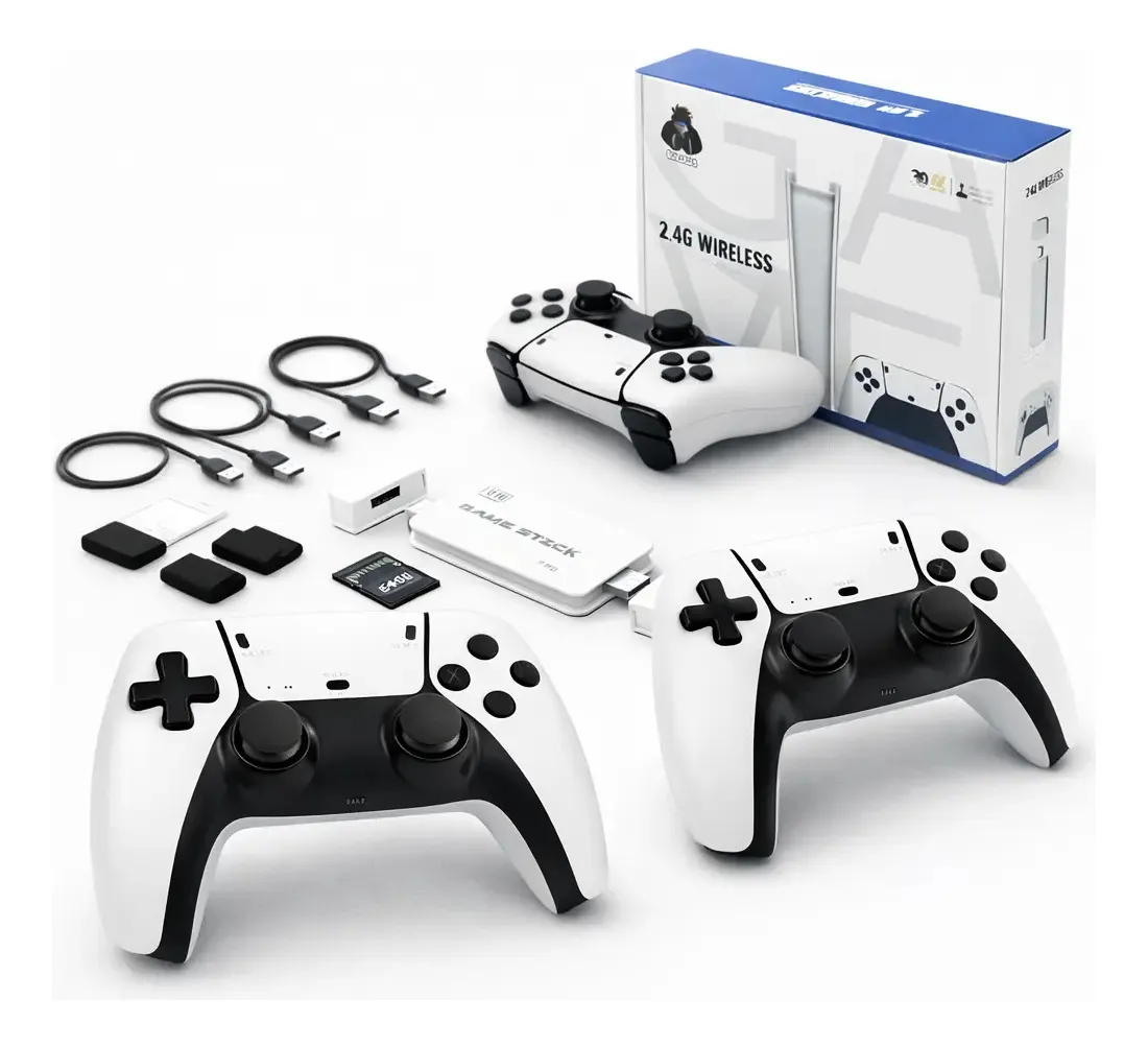 Adaptador Videogame Game Stick M15 2 Controles Game Stick Branco 127/220v