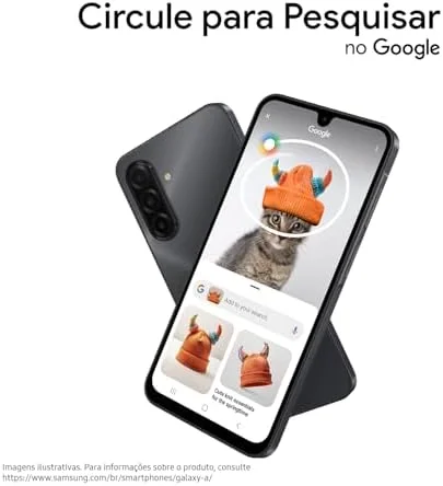 Celular Samsung Galaxy A17, 256GB, 8GB, 50MP Tela 6.7", IP54 - Cinza