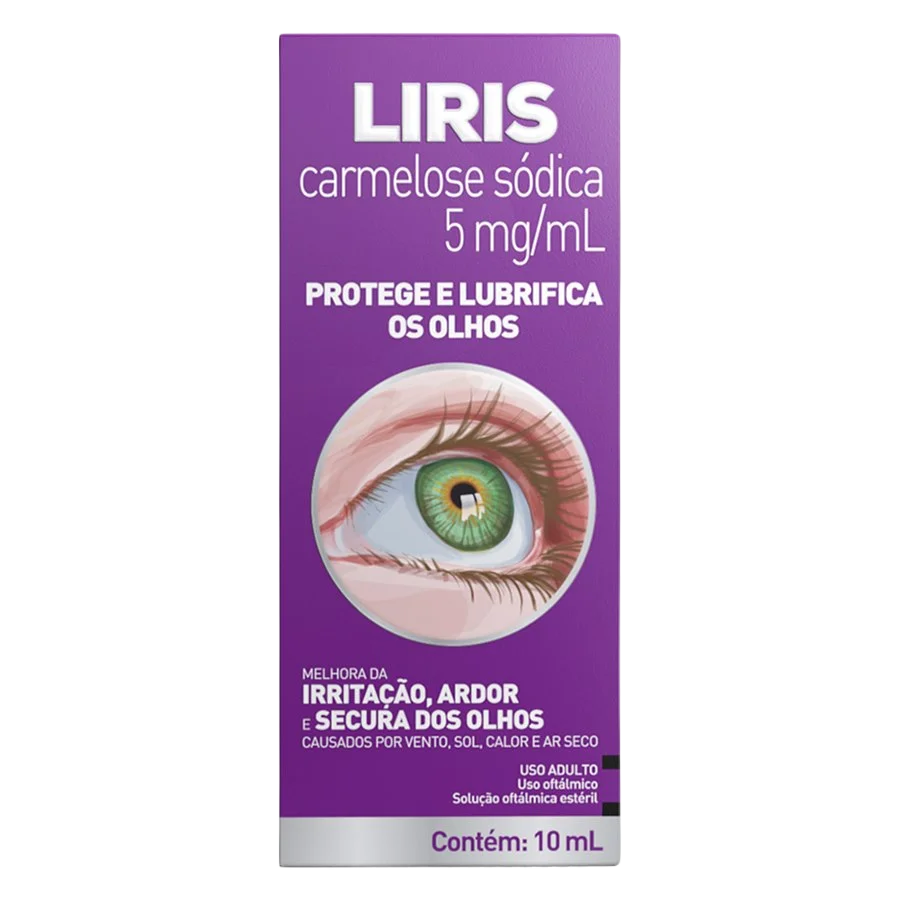 Liris Colírio Para Os Olhos Com Carmelose Sódica 10Ml