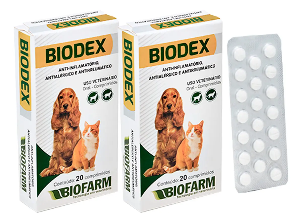 Kit 2 Biodex Anti-inflamatório E Antialérgico 20 Comprimidos