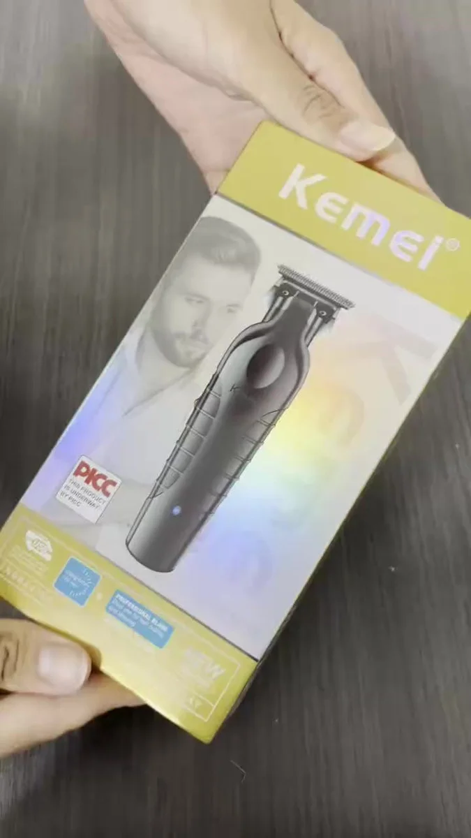 Máquina De Acabamento Corta Cabelo Profissional Kemei 2299 P