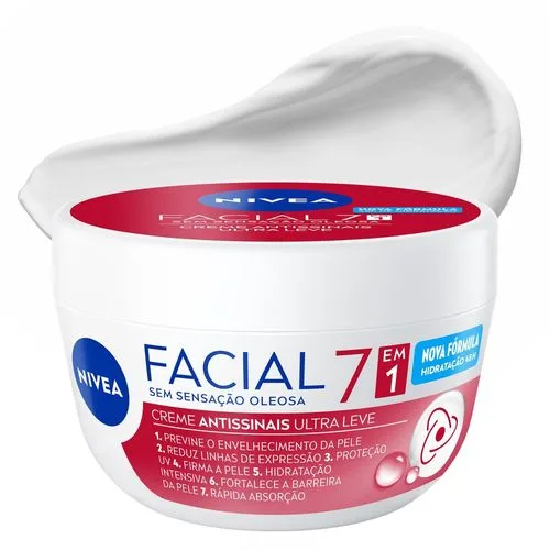 Creme Facial Antissinais Nivea Ultraleve 7 em 1 100g