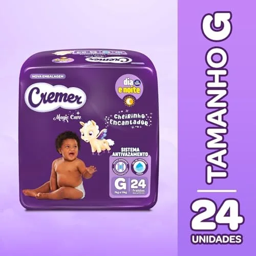 Fralda Cremer Jumbo G 24 Unidades