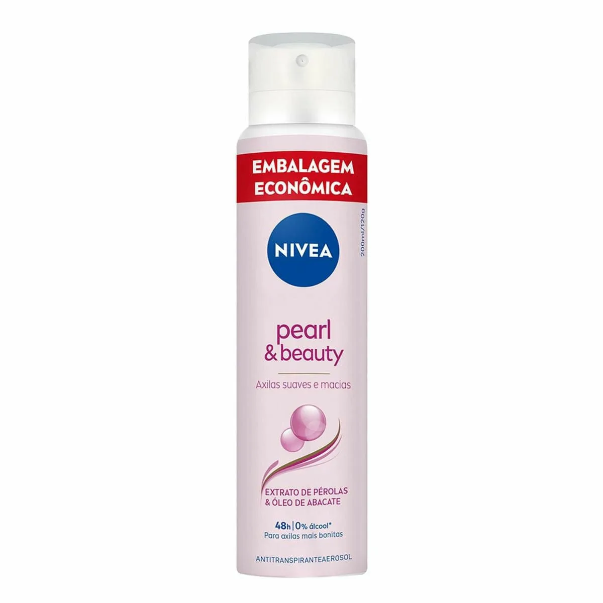 Desodorante Antitranspirante Aerossol Nivea Pearl & Beauty 200ml