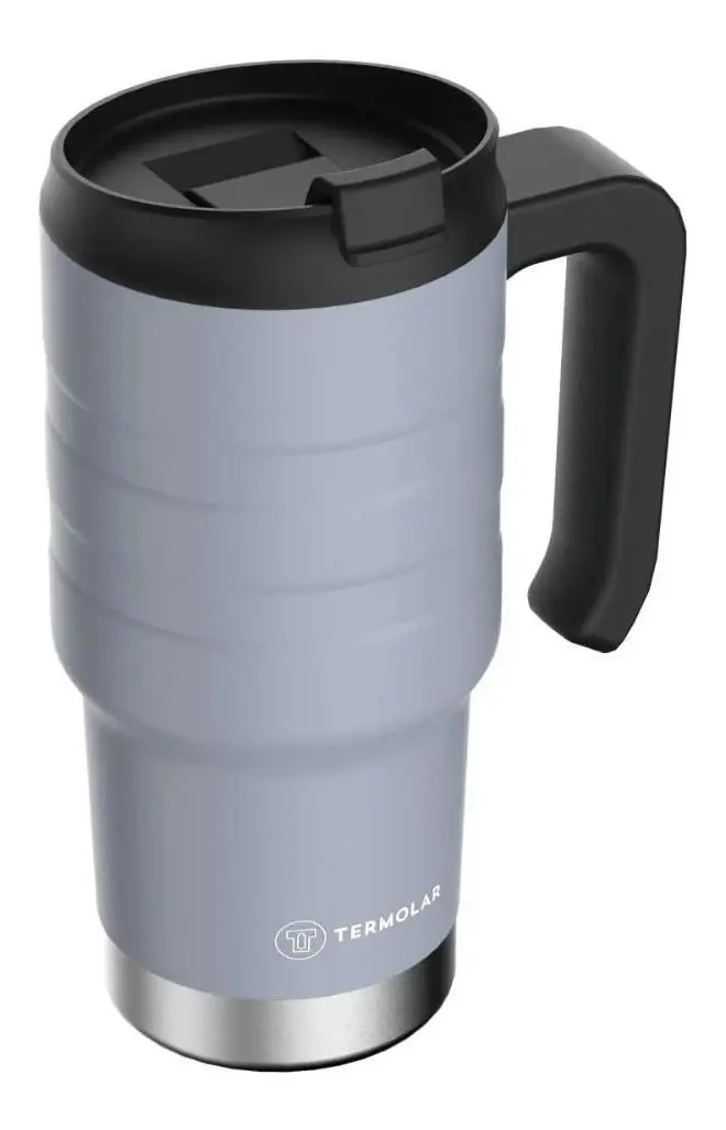 Copo Térmico Termolar Vaso Térmico Cor Cinza 590ml