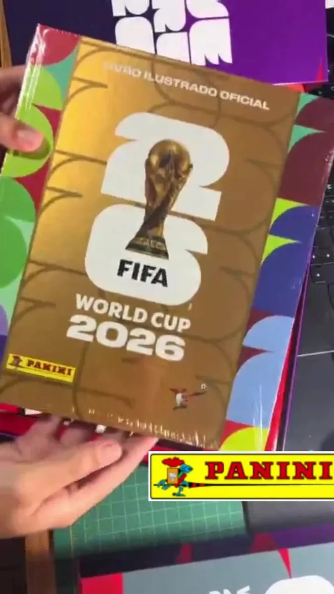Álbum Oficial Capa Dura Ouro Copa Do Mundo 2026 Fifa Dourado