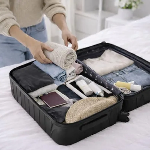 Mala de Viagem de Bordo Silent Noronha 10kg - Padrão ANAC | Rígida em ABS | 4 Rodas Duplas 360° | Cadeado Numérico Integrado | Leve e Resistente (Cor Preto)